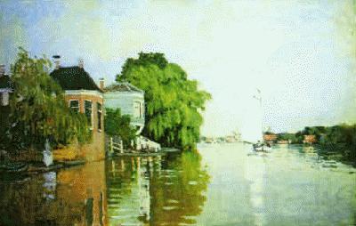 Claude Monet Landscape near Zaandam France oil painting art